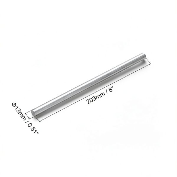 uxcell Aluminum Rods Industrial Grade Silver DIY Craft-1