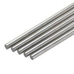 uxcell Aluminum Rods Industrial Grade Silver DIY Craft-0