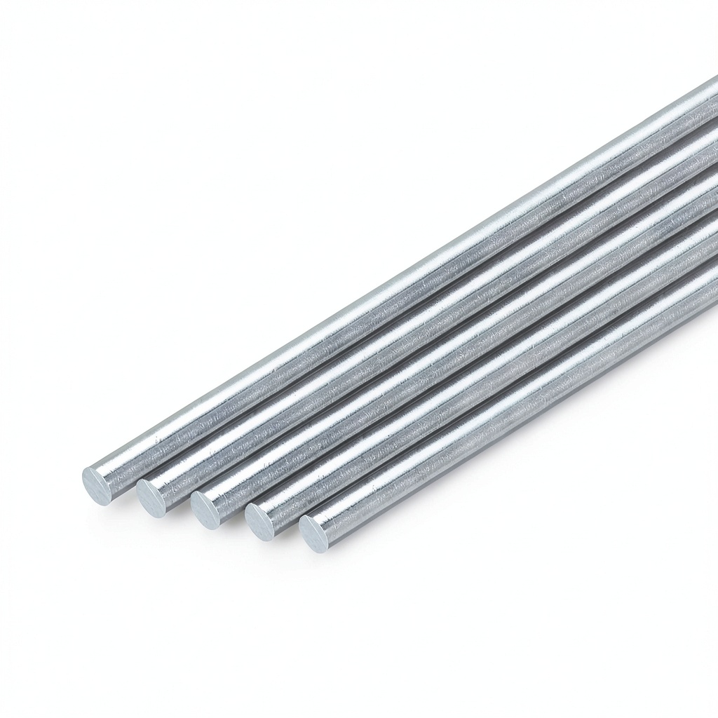 'uxcell aluminum rods in various sizes on a workbench'