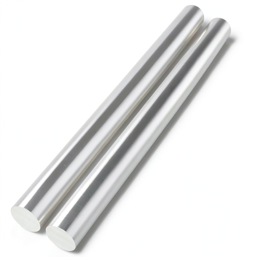 YOUNTHYE aluminum round bar being cut on a CNC machine