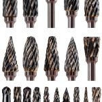 20 Pcs Carbide Burr Bits 1/8" Shank Compatible with Dremel Milwaukee Metal Grinding Wood Stone Steel Carving Cutting Engraving Grinder Kit Attachment Rotary Tool Accessories Set Harder Than Diamond-0