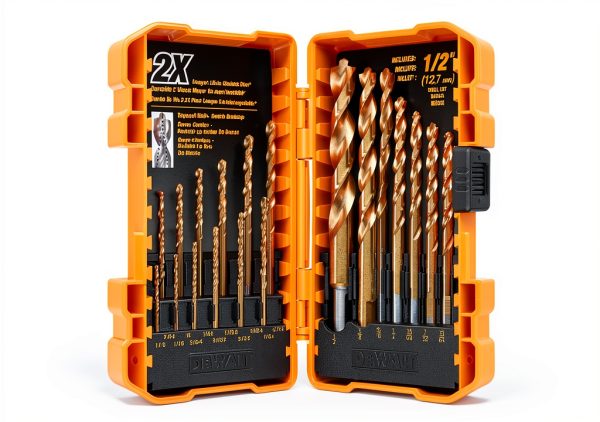 DEWALT Titanium Nitride Coated Drill Bit Set Pilot Point 21-Piece-3