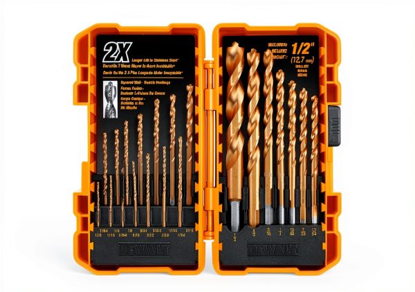 DEWALT Titanium Nitride Coated Drill Bit Set Pilot Point 21-Piece-5
