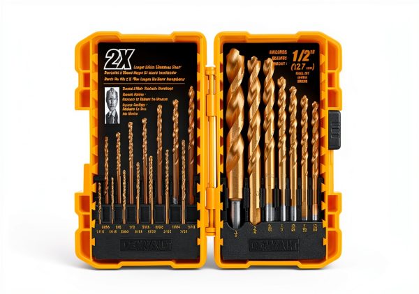 DEWALT Titanium Nitride Coated Drill Bit Set Pilot Point 21-Piece-1