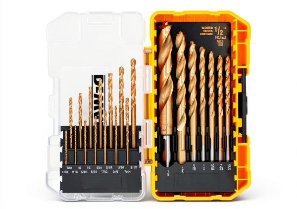 DEWALT Titanium Nitride Coated Drill Bit Set Pilot Point 21-Piece-0
