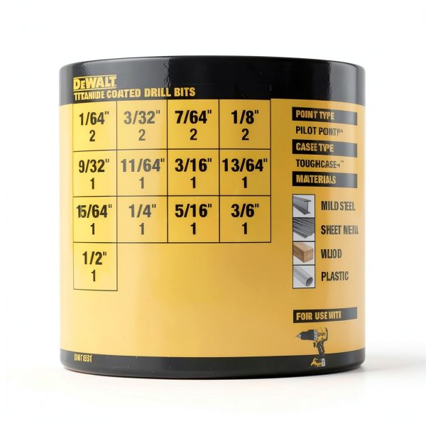 DEWALT Titanium Nitride Coated Drill Bit Set Pilot Point 21-Piece-2